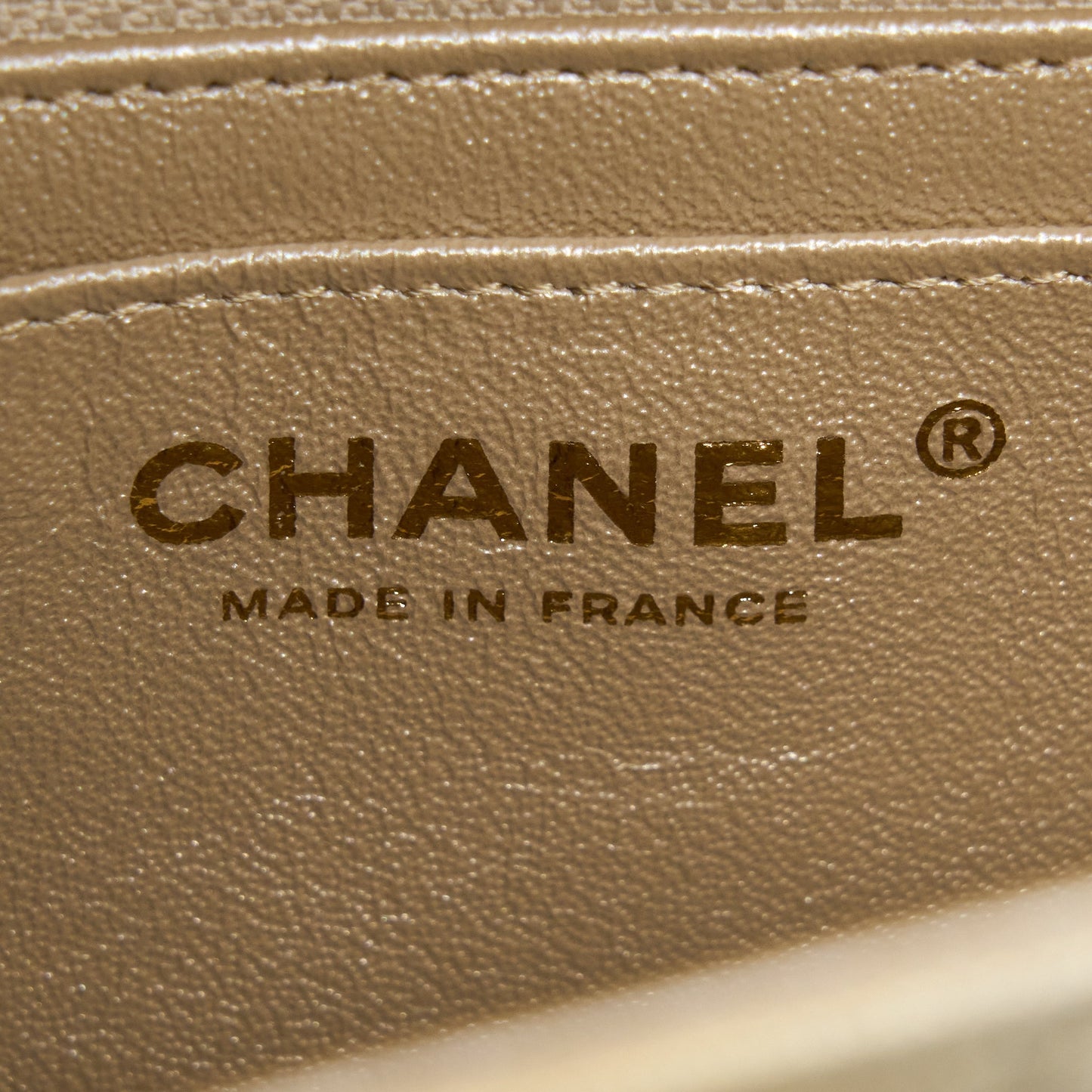 Chanel 22C Mini Rectangular Flap Bag Goatskin Ombre Beige Brushed