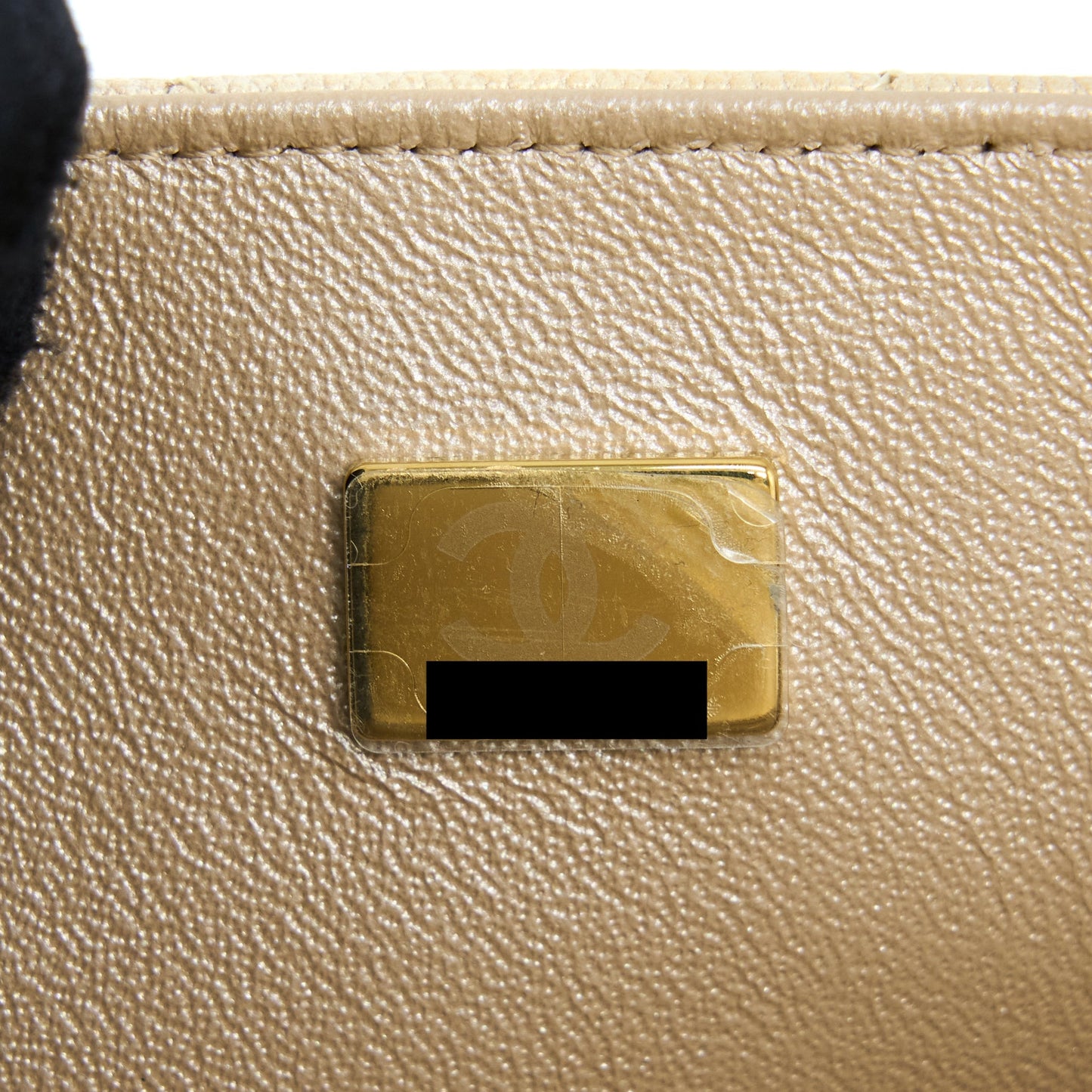 Chanel 22C Mini Rectangular Flap Bag Goatskin Ombre Beige Brushed