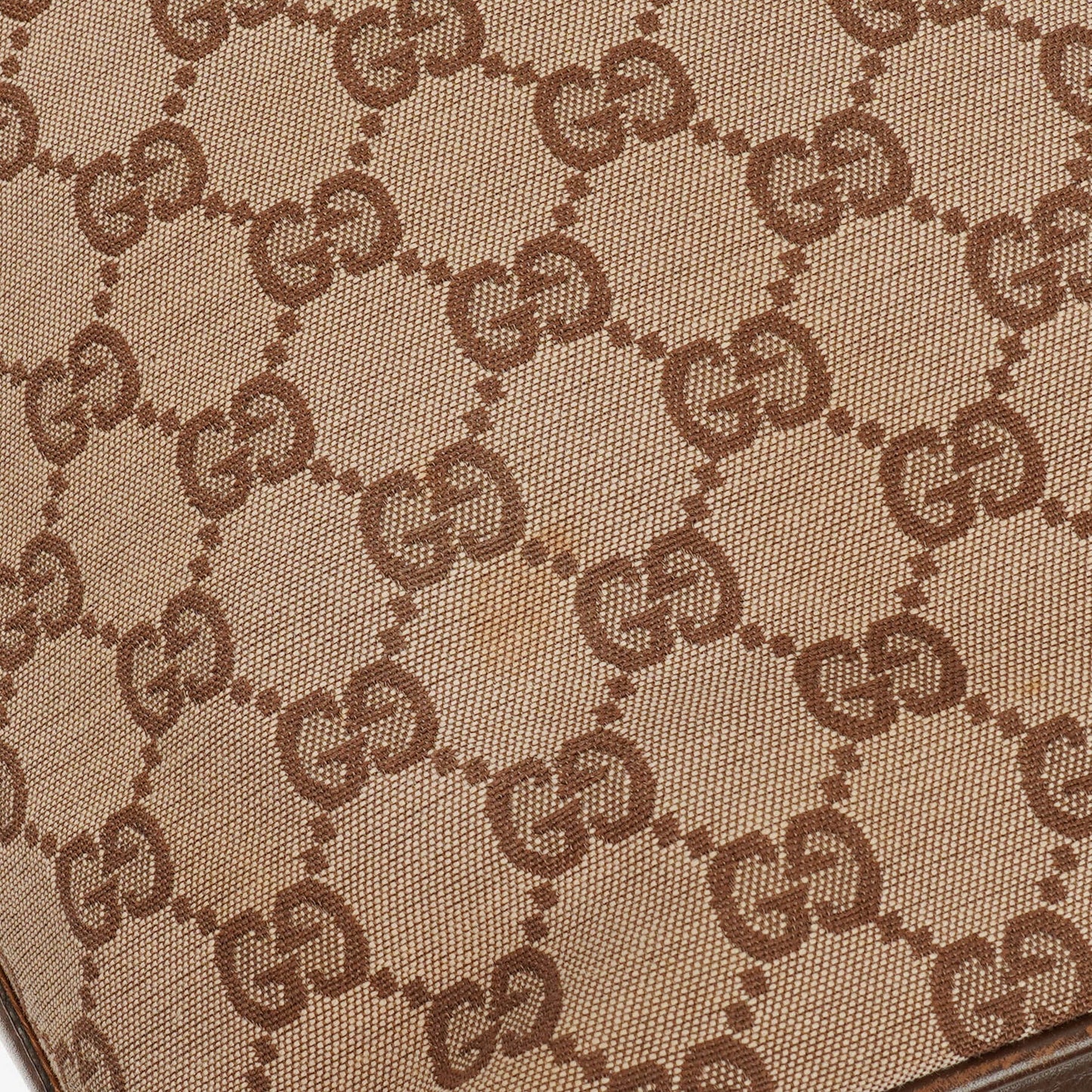 Gucci Monogram Canvas and Leather Hobo Shoulder Bag
