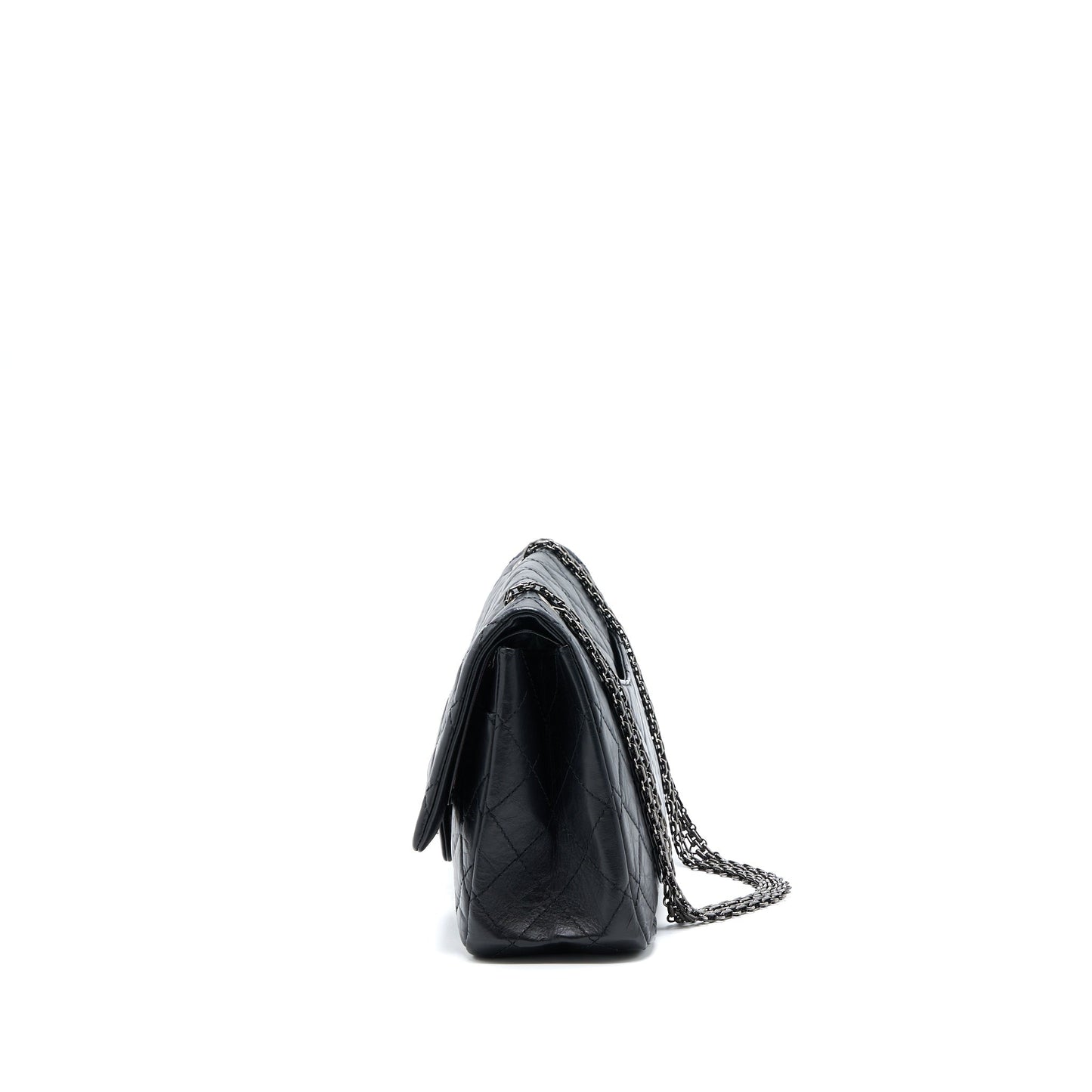 Chanel 2.55 Reissue 227 Aged Calfskin Black Ruthenium