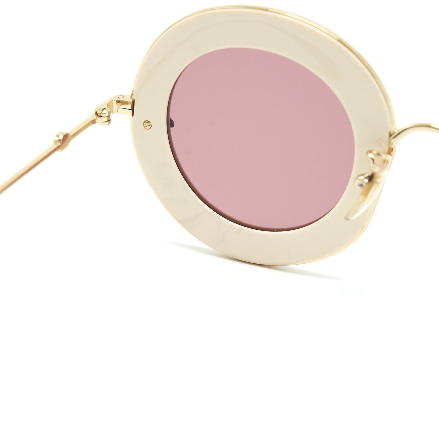 Gucci L?aveugle Par Amour Sunglasses White/Multicolour