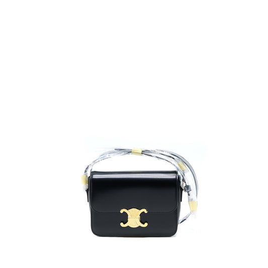 Celine Teen Triomphe Mini Purse Calfskin Black