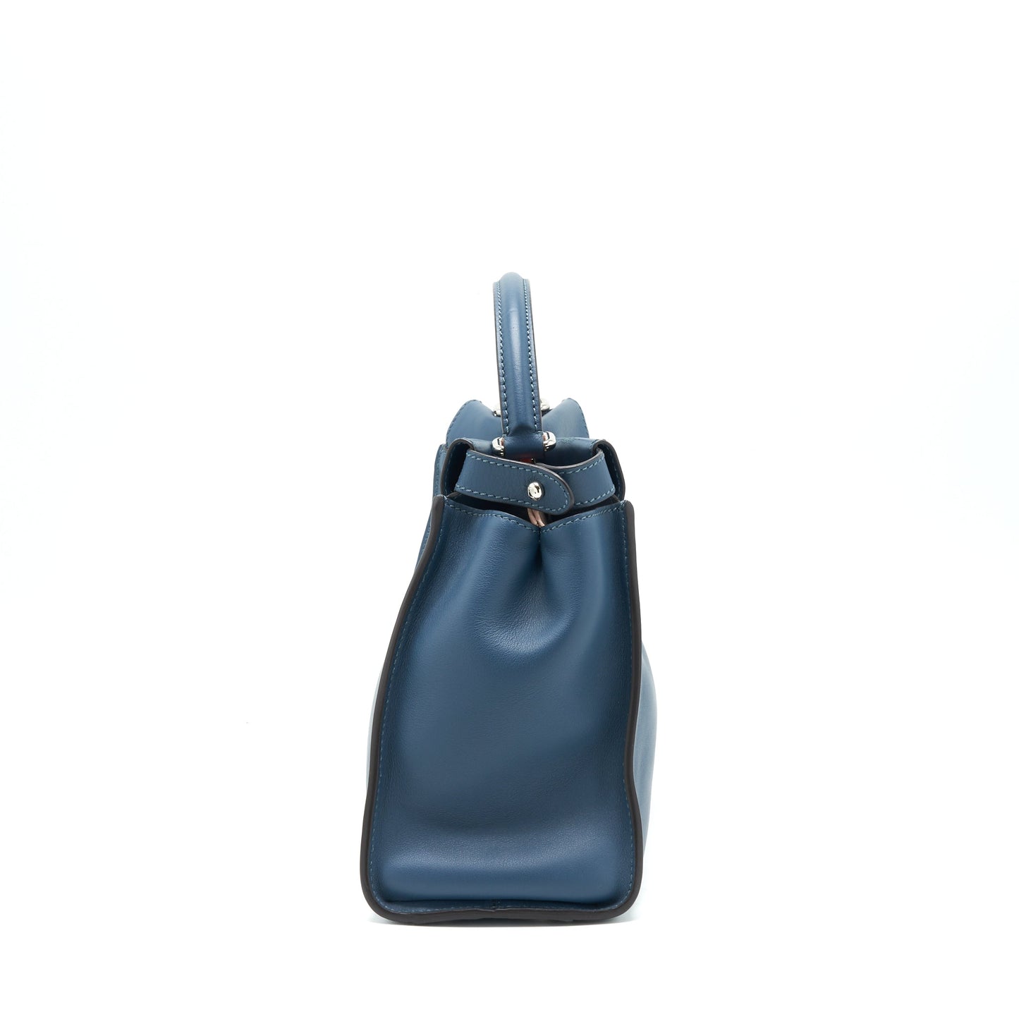 Fendi Medium Peekaboo Purse dark blue Multi colour Hardware