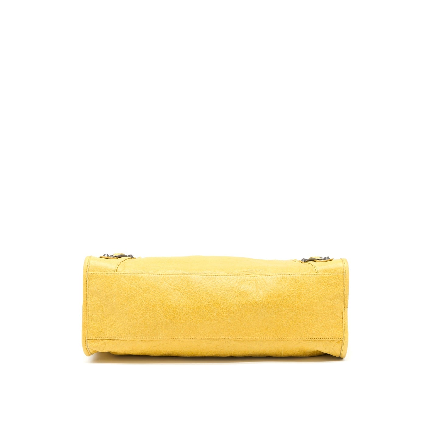 Balenciaga Classic City Purse Lambskin Yellow with Black Hardware
