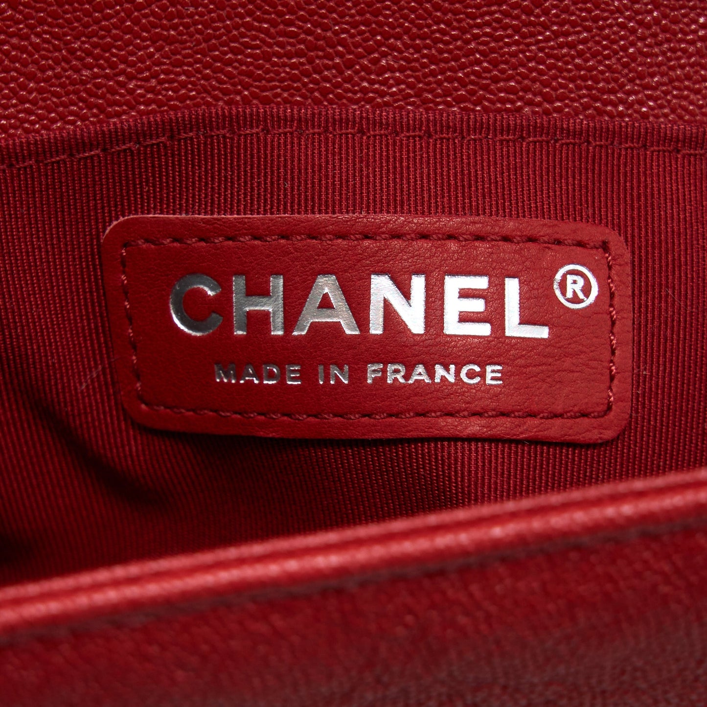 Chanel Medium Boy Bag Caviar Red
