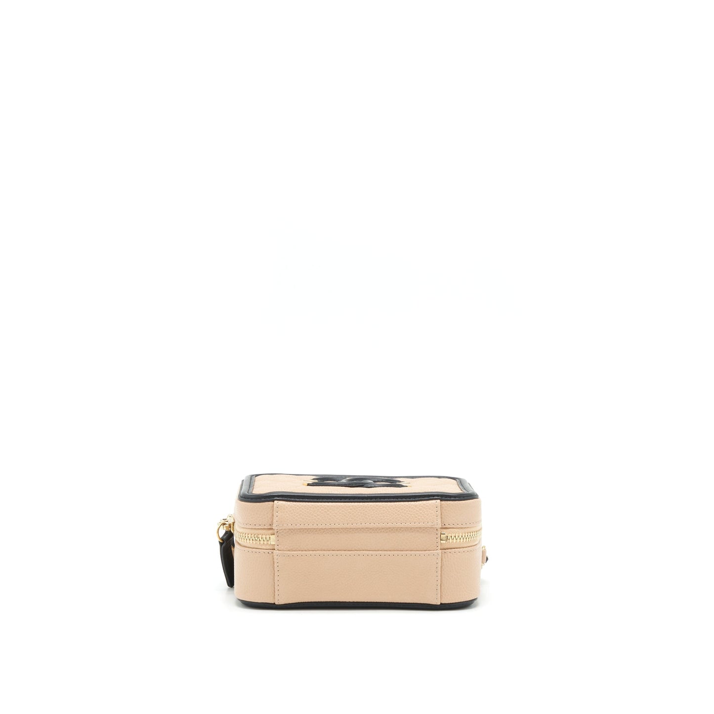Chanel Mini Vanity Filigree Caviar Beige / Black L