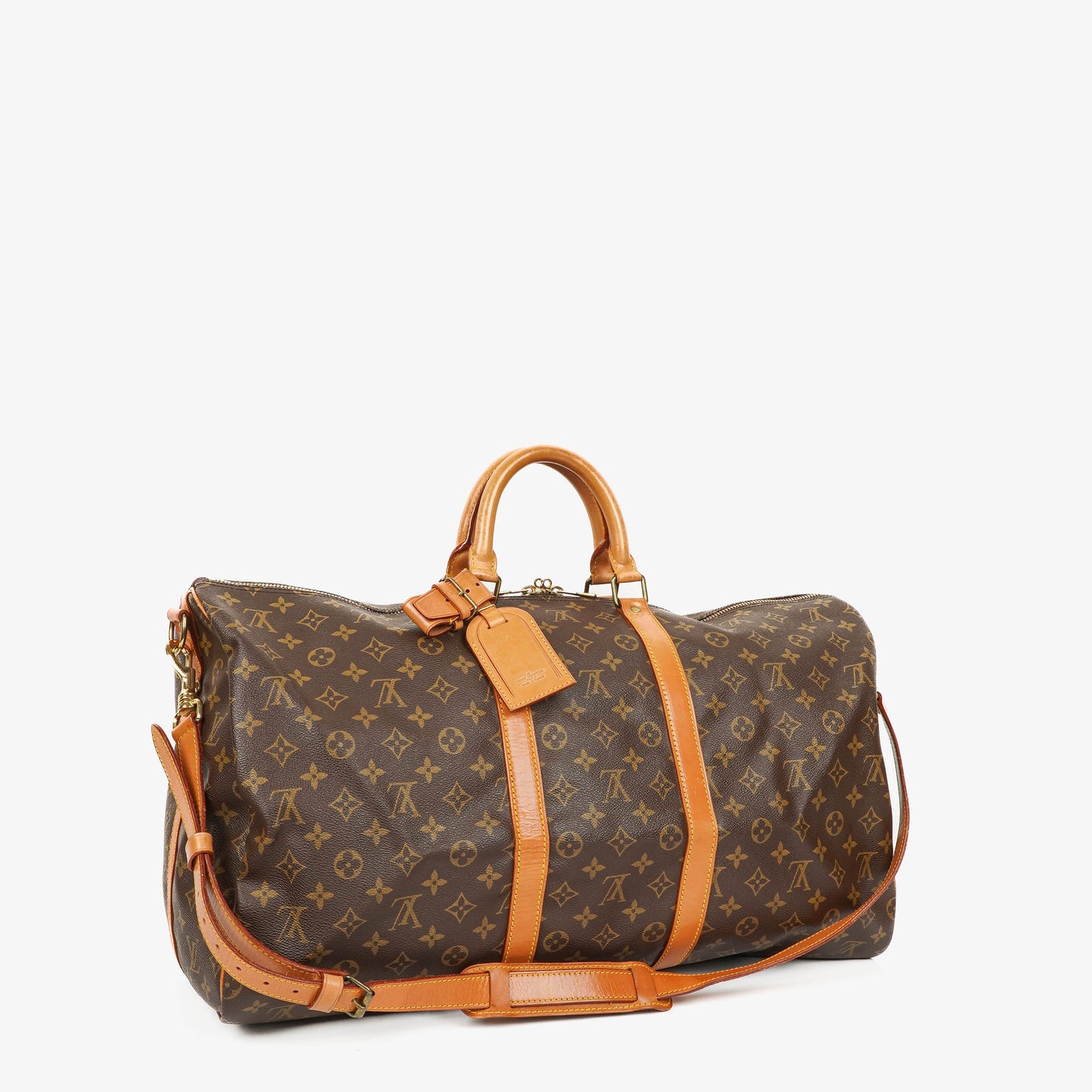 Louis Vuitton Keepall 55 Bandoulière Monogram Canvas Travel Bag
