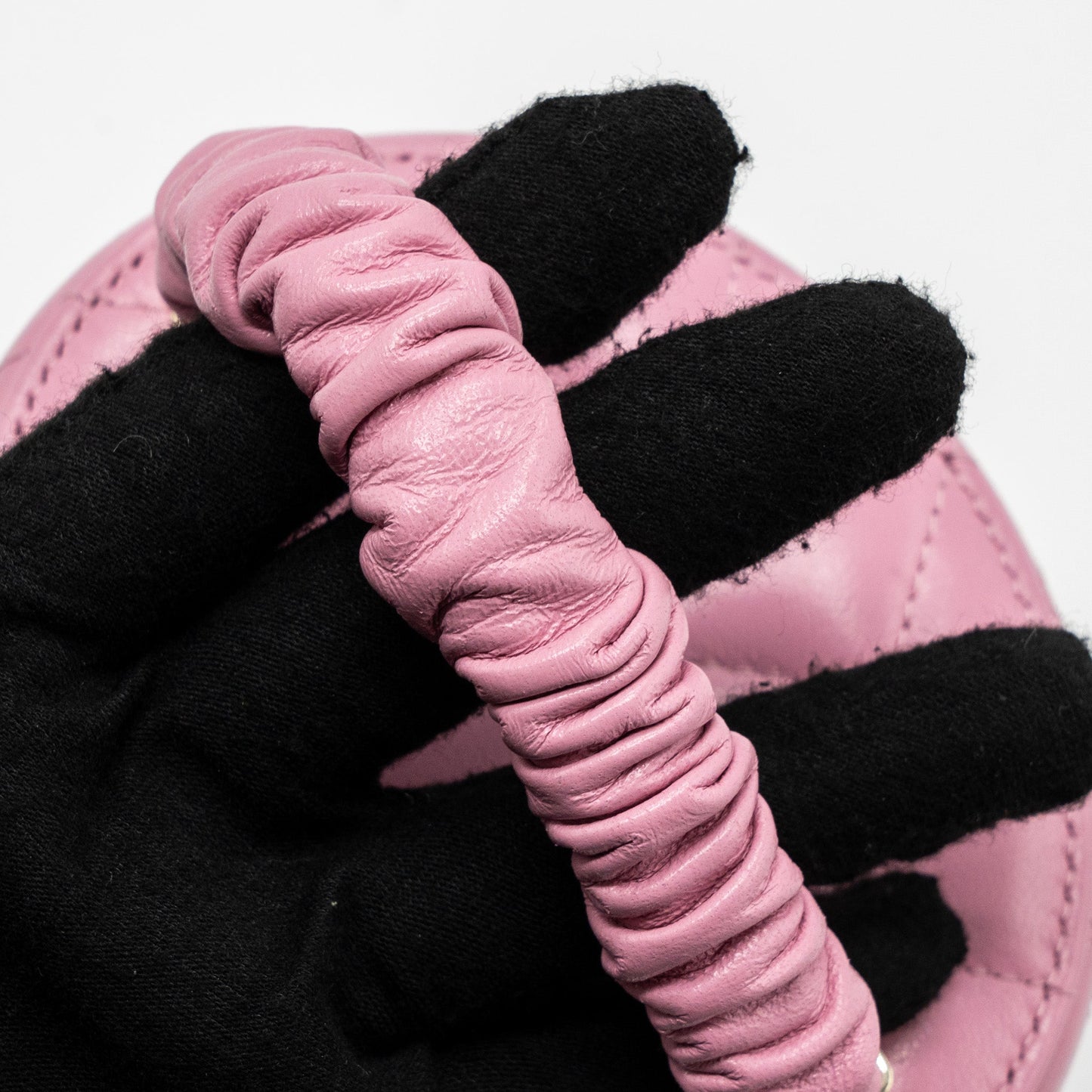 Chanel Top Handle Vanity Case Lambskin Pink L