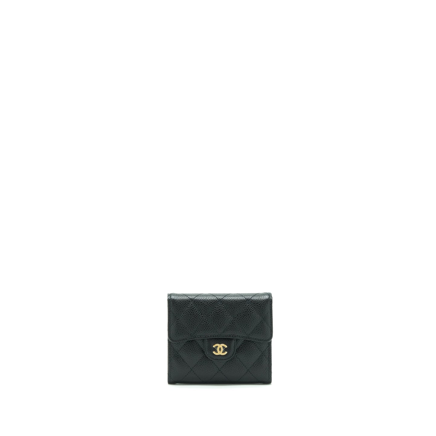 Chanel Classic Small Flap Wallet Caviar Black