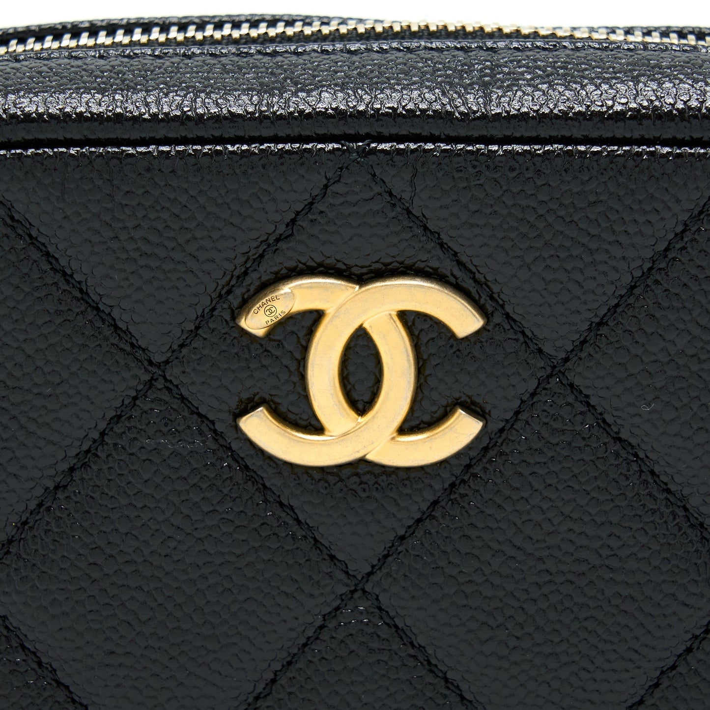 Chanel 22P Camera Crossbody Bag Caviar Black