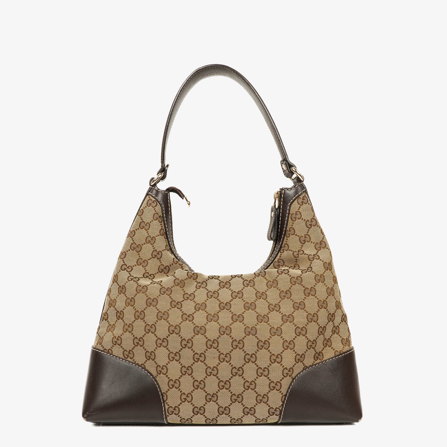 Gucci Lovely Medium Beige/Ebony GG Canvas Hobo Bag