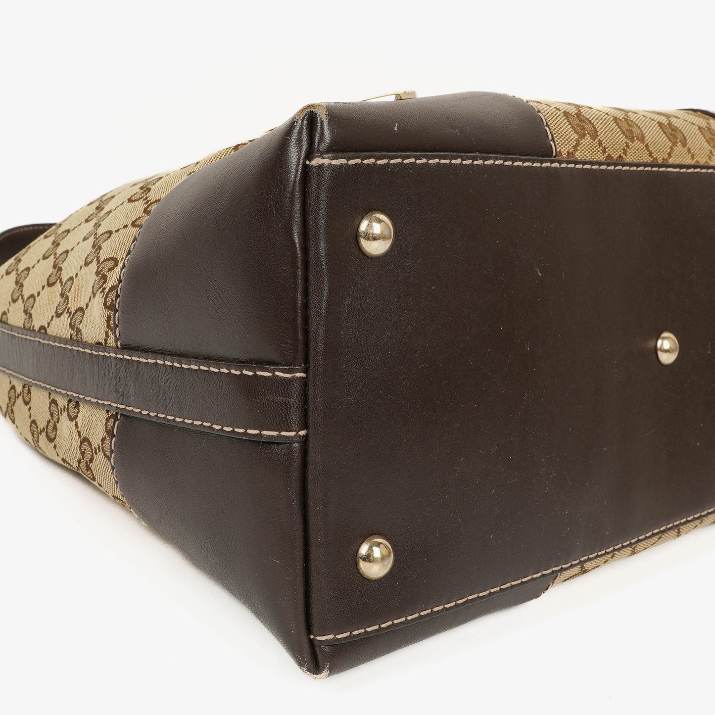 Gucci Lovely Medium Beige/Ebony GG Canvas Hobo Bag