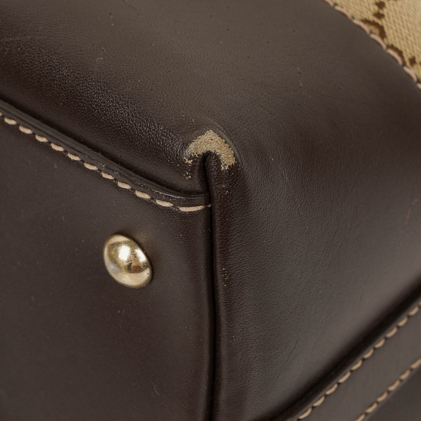 Gucci Lovely Medium Beige/Ebony GG Canvas Hobo Bag