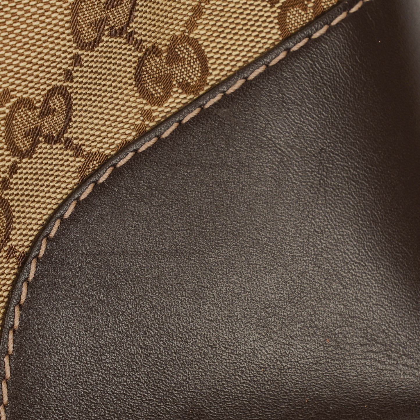 Gucci Lovely Medium Beige/Ebony GG Canvas Hobo Bag