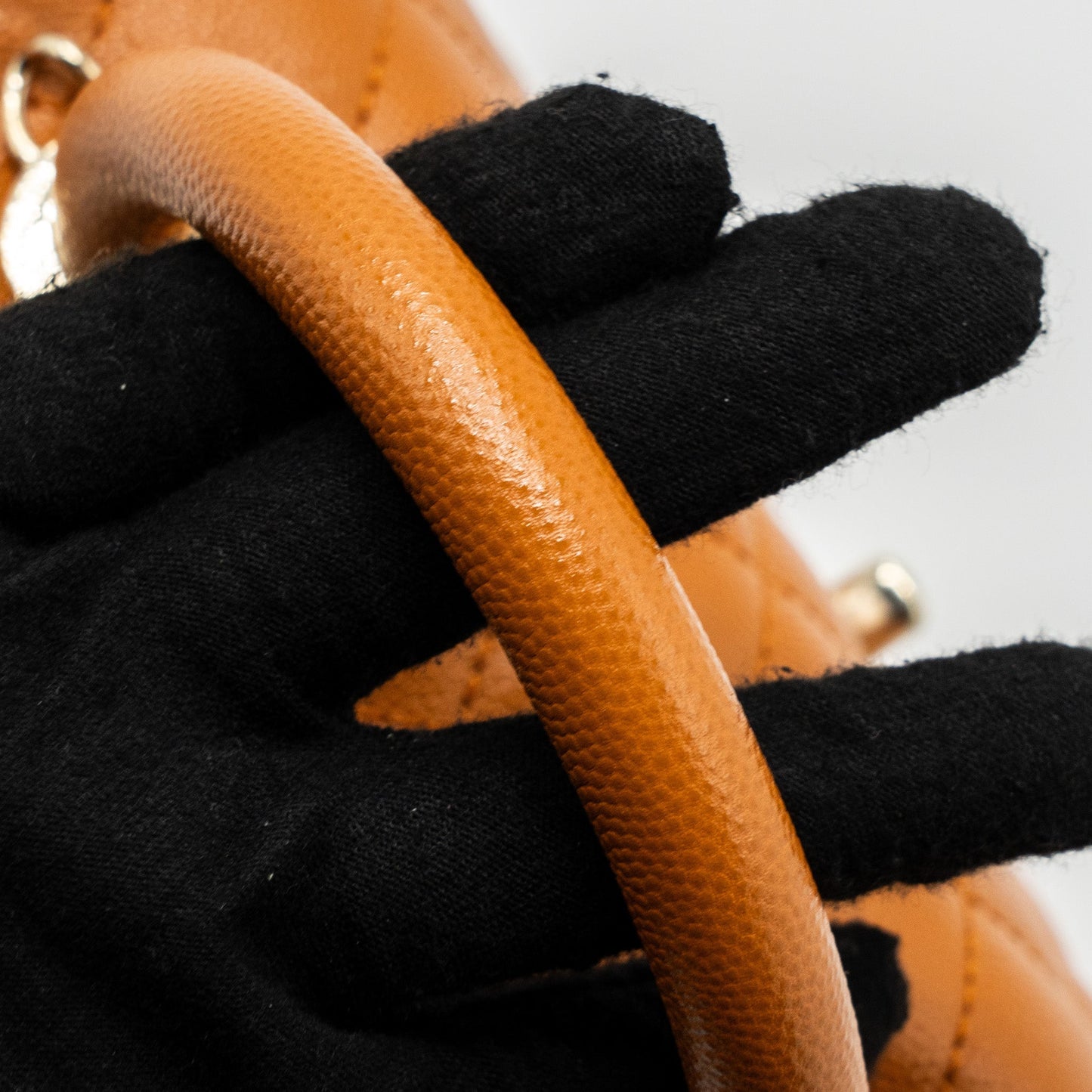 CHANEL SMALL COCO HANDLE CAVIAR CARAMEL  (Microchip)