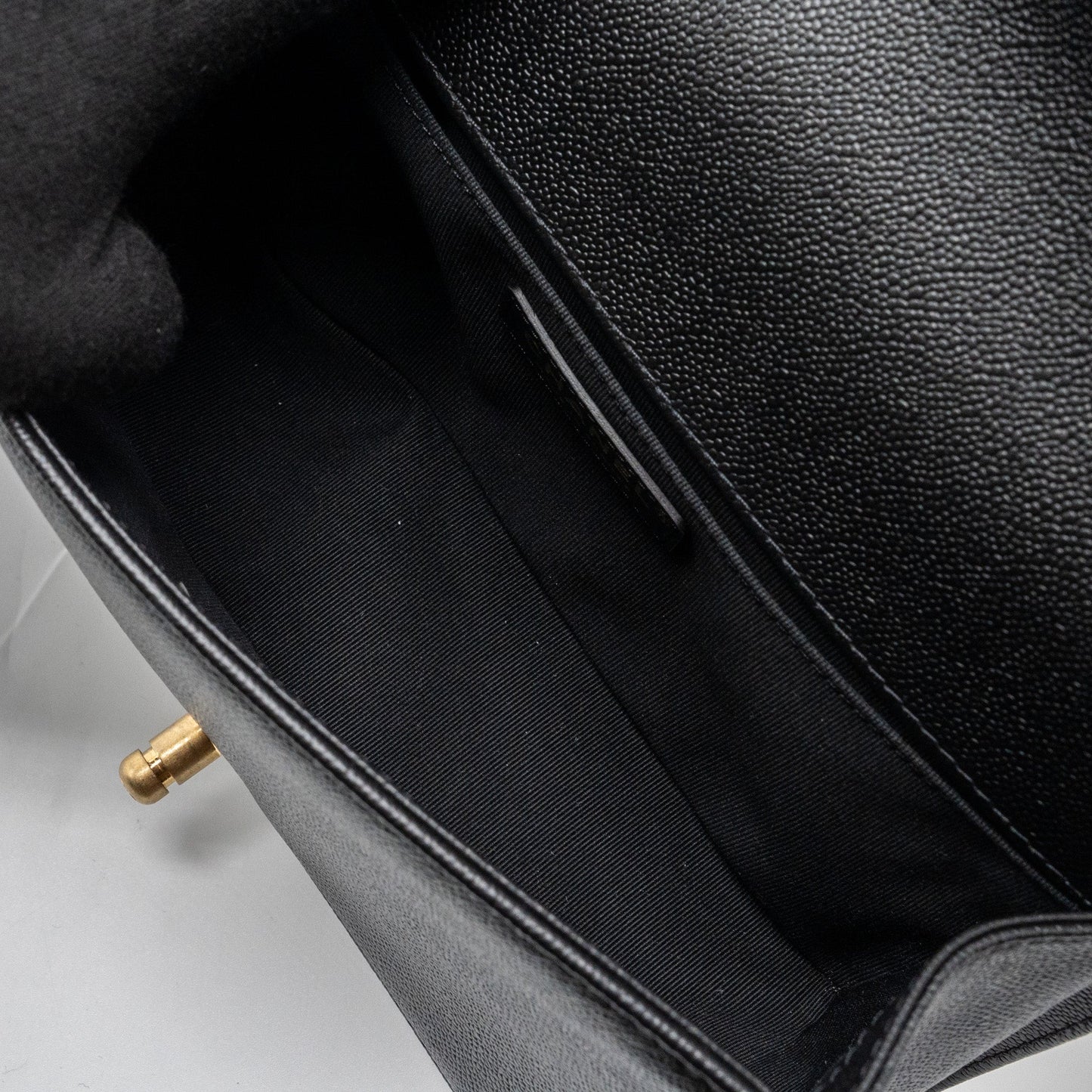 Chanel Medium Boy Bag Limited Edition Caviar Black  (microchip)