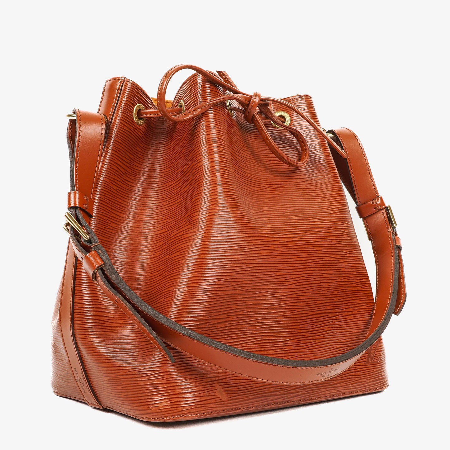 Louis Vuitton Petit Noe Brown EPI Leather Shoulder Bag