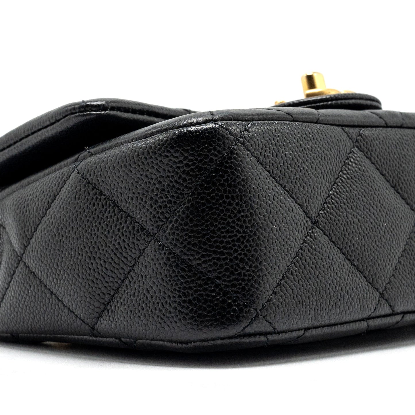 Chanel 23p Coco Love Flap Bag Caviar Black  (microchip)