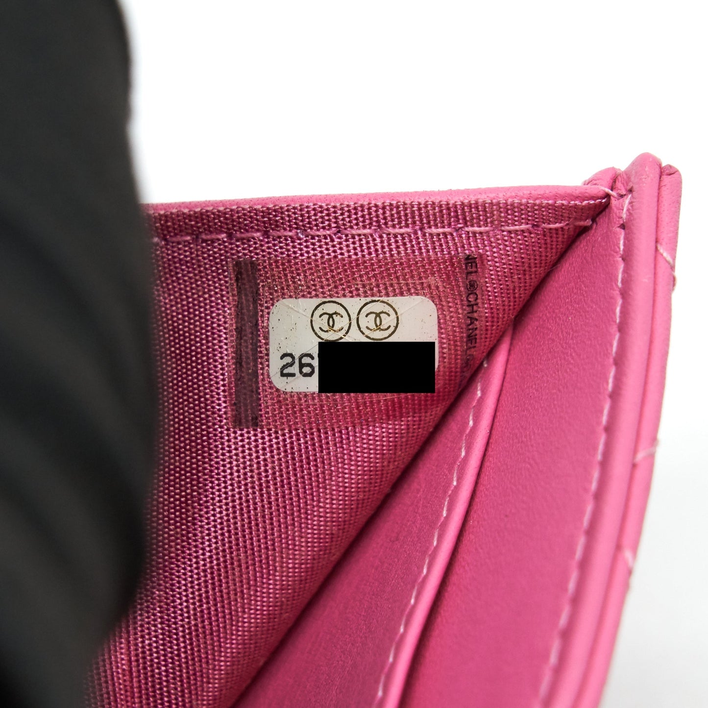 Chanel Boy Small Wallet Pink Brushed Lambskin