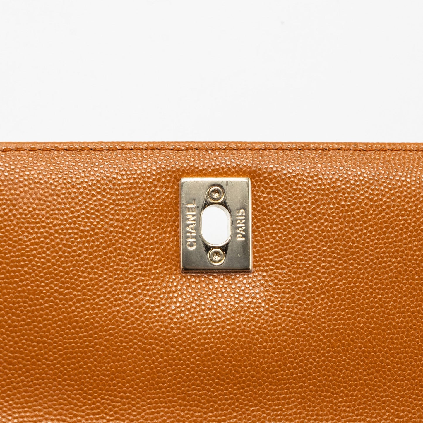 CHANEL SMALL COCO HANDLE CAVIAR CARAMEL  (Microchip)