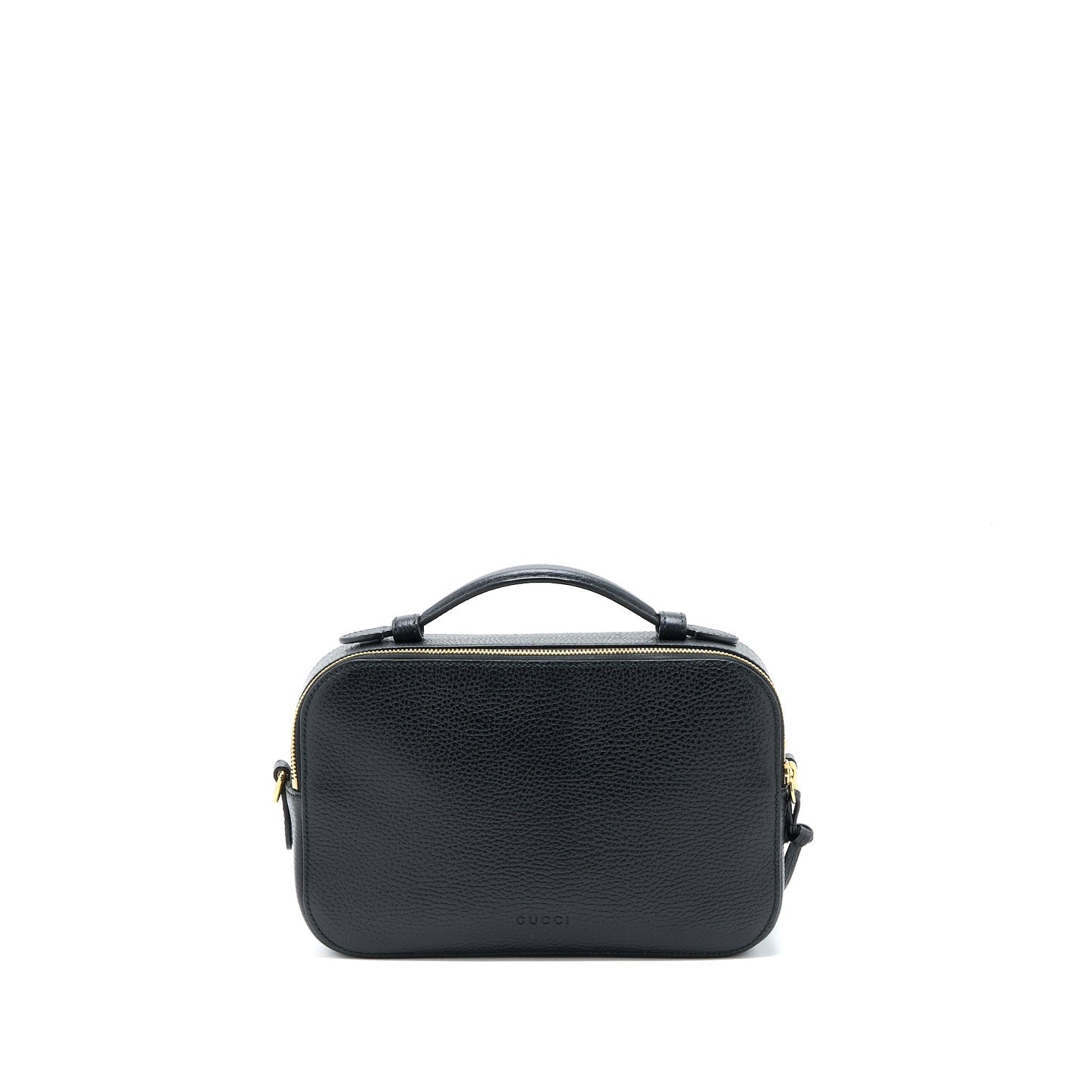 Gucci Snake Printed Camera Bag Calfskin Black