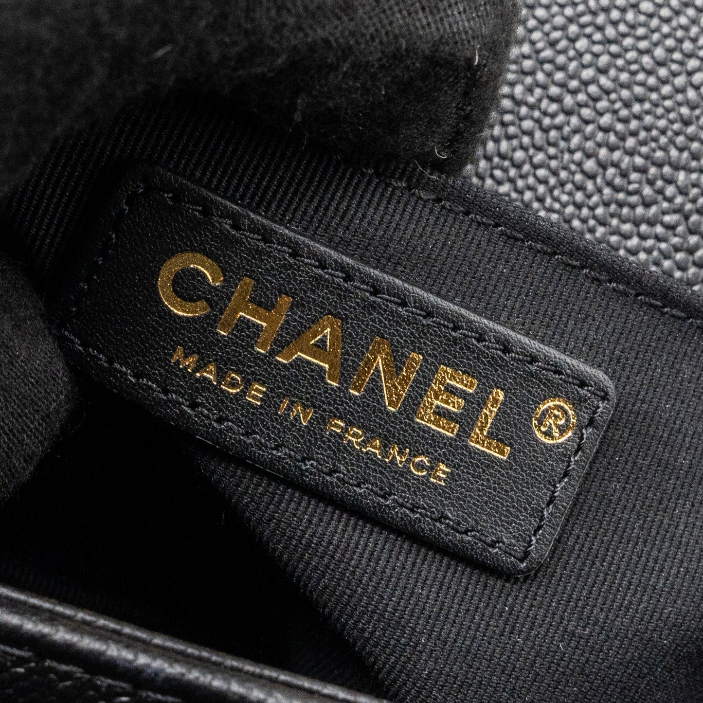Chanel Medium Boy Bag Limited Edition Caviar Black  (microchip)