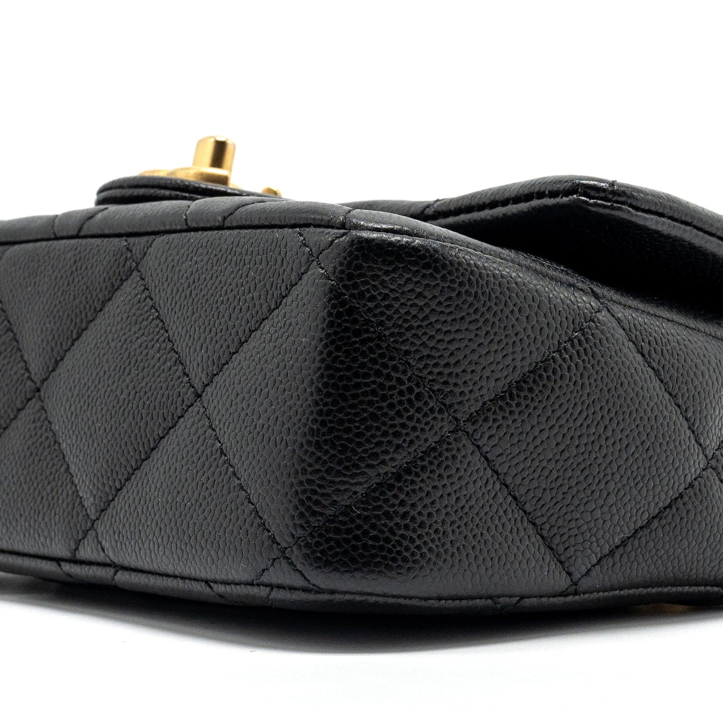 Chanel 23p Coco Love Flap Bag Caviar Black  (microchip)