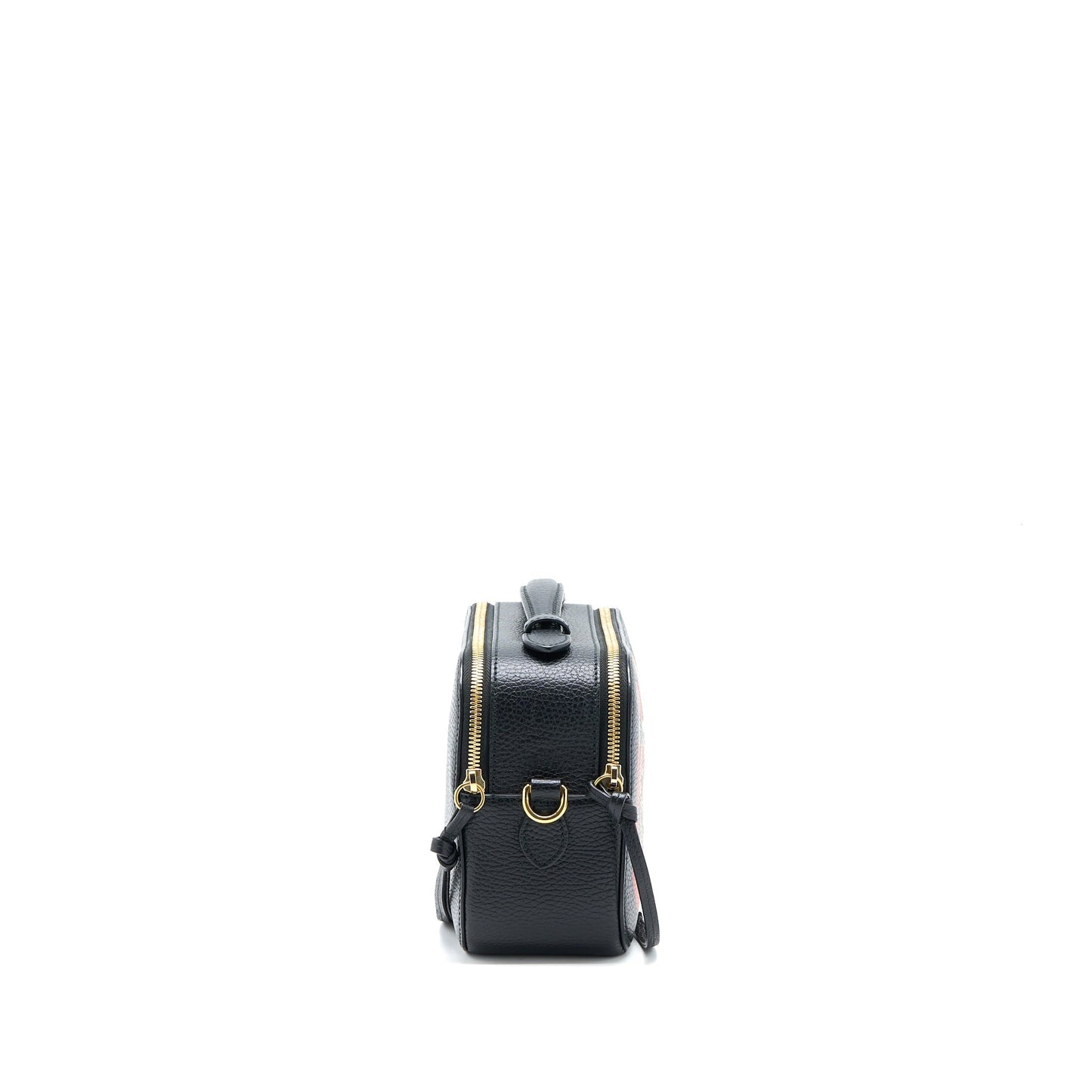Gucci Snake Printed Camera Bag Calfskin Black