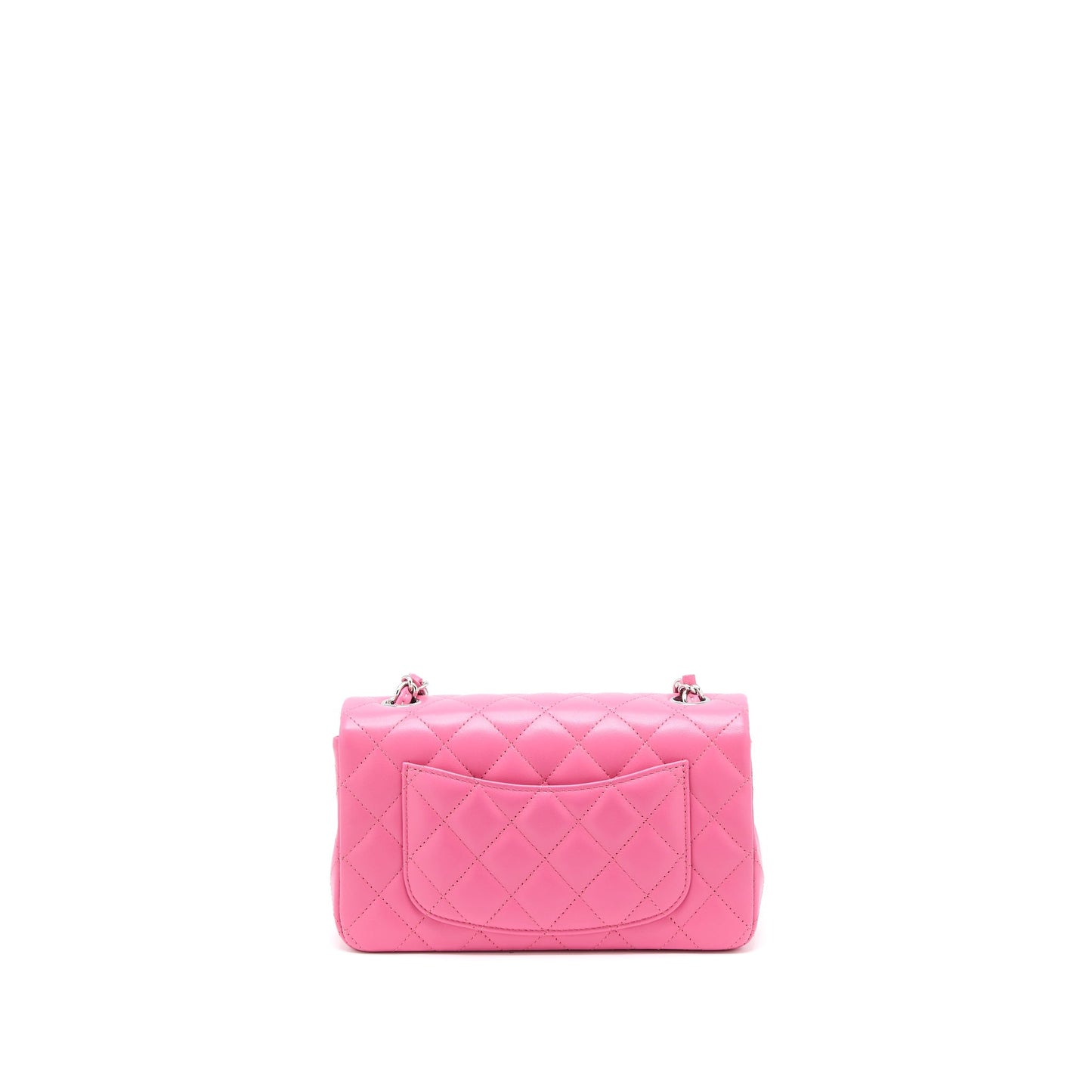 Chanel Classic Mini Rectangular Flap Bag Lambskin Pink