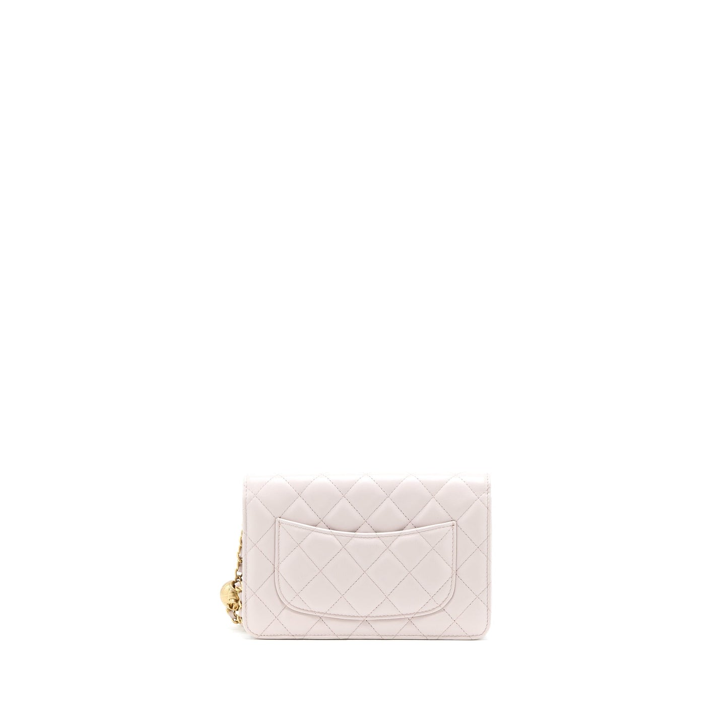 Chanel Pearl Crush Wallet on Chain Lambskin Lialic/Light Purple Brushed  (Microchip)