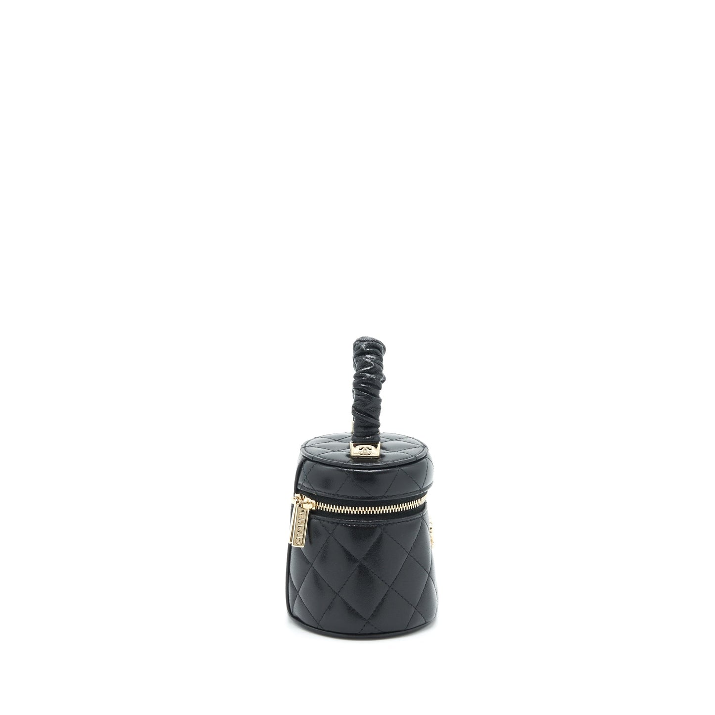 Chanel 22S Top Handle Super Mini Vanity Lambskin Black L
