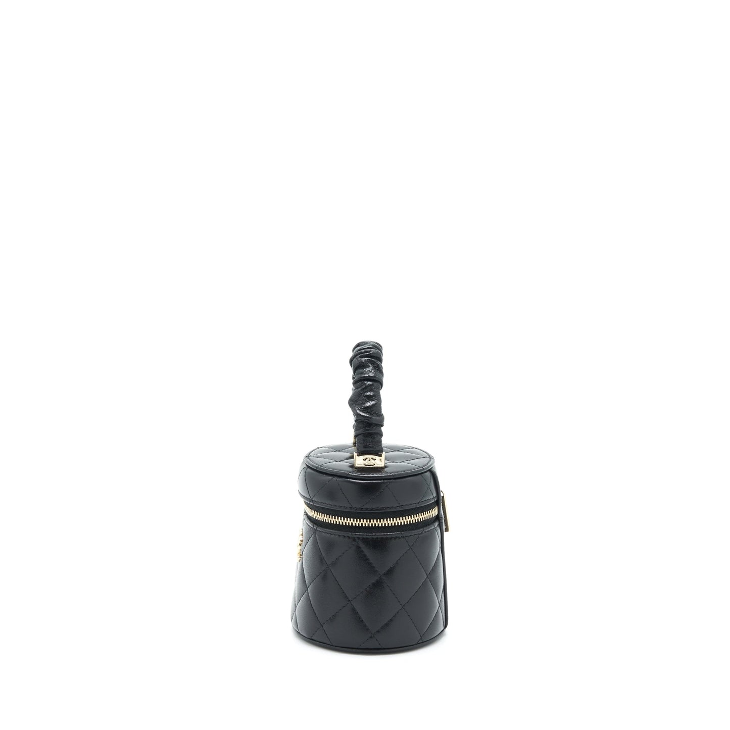 Chanel 22S Top Handle Super Mini Vanity Lambskin Black L
