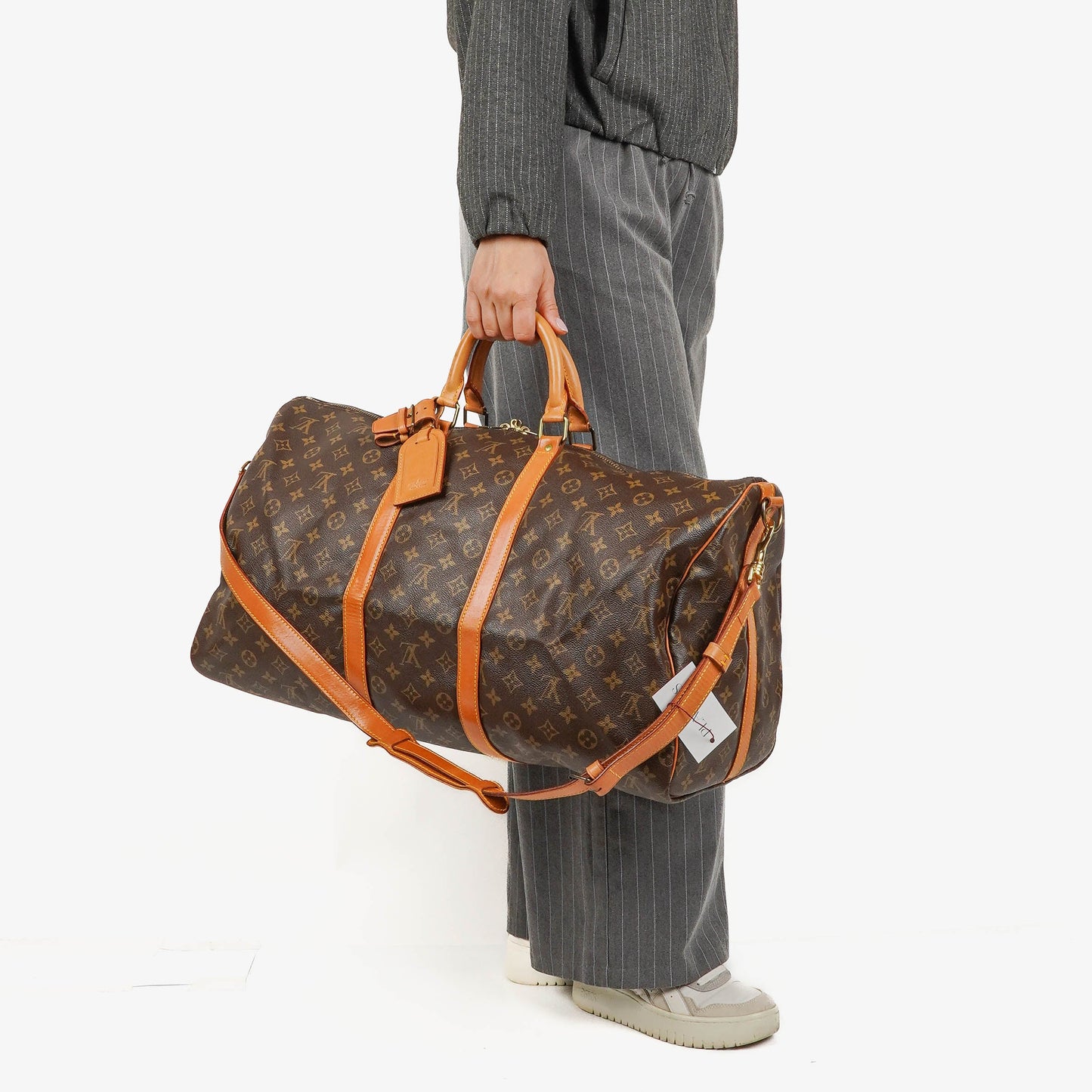 Louis Vuitton Keepall 55 Bandoulière Monogram Canvas Travel Bag