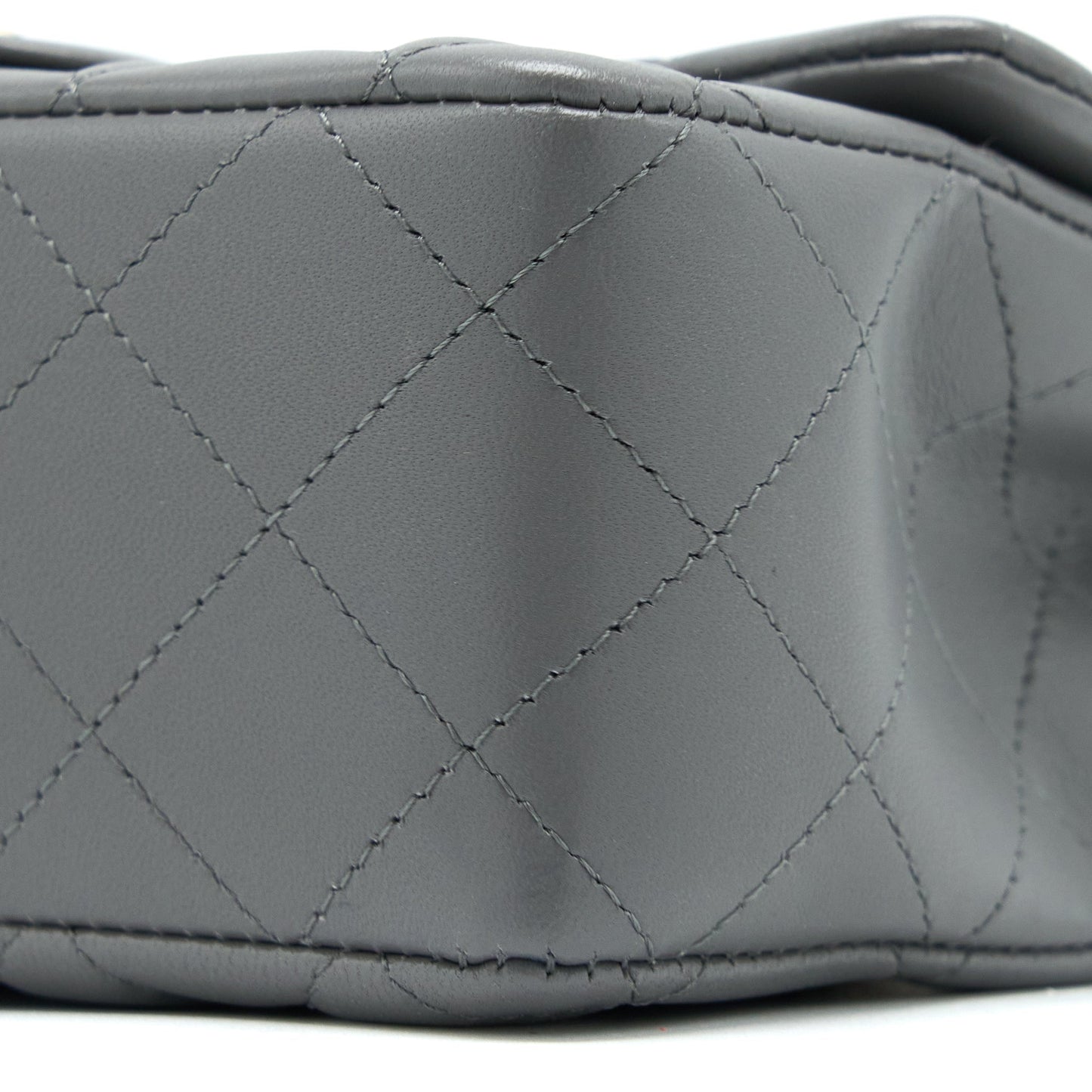 Chanel 22A Mini Rectangular Lambskin Grey L(Microchip)