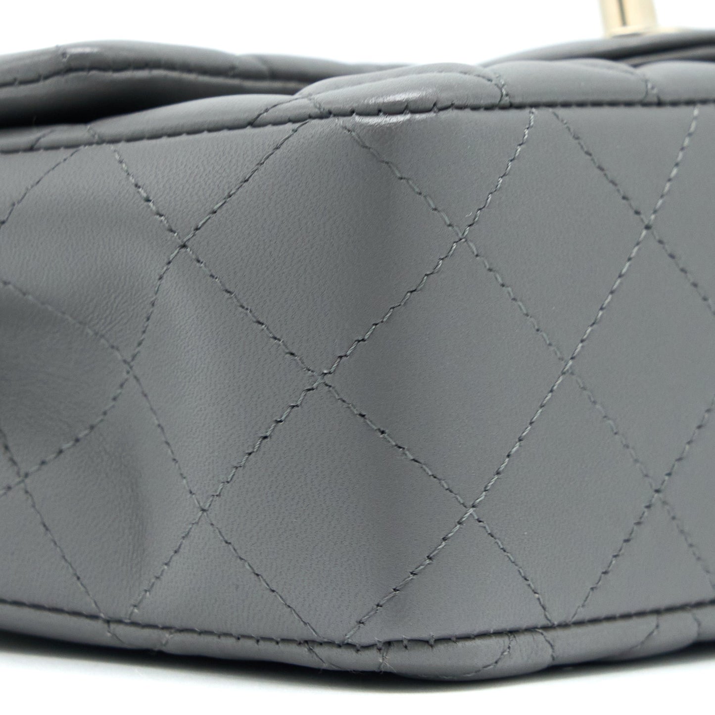 Chanel 22A Mini Rectangular Lambskin Grey L(Microchip)