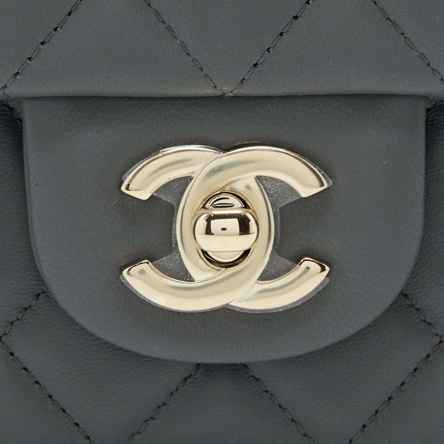 Chanel 22A Mini Rectangular Lambskin Grey L(Microchip)