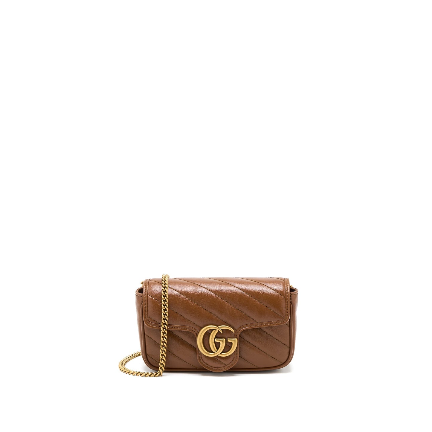 Gucci GG Marmont Super Mini Calfskin Caramel