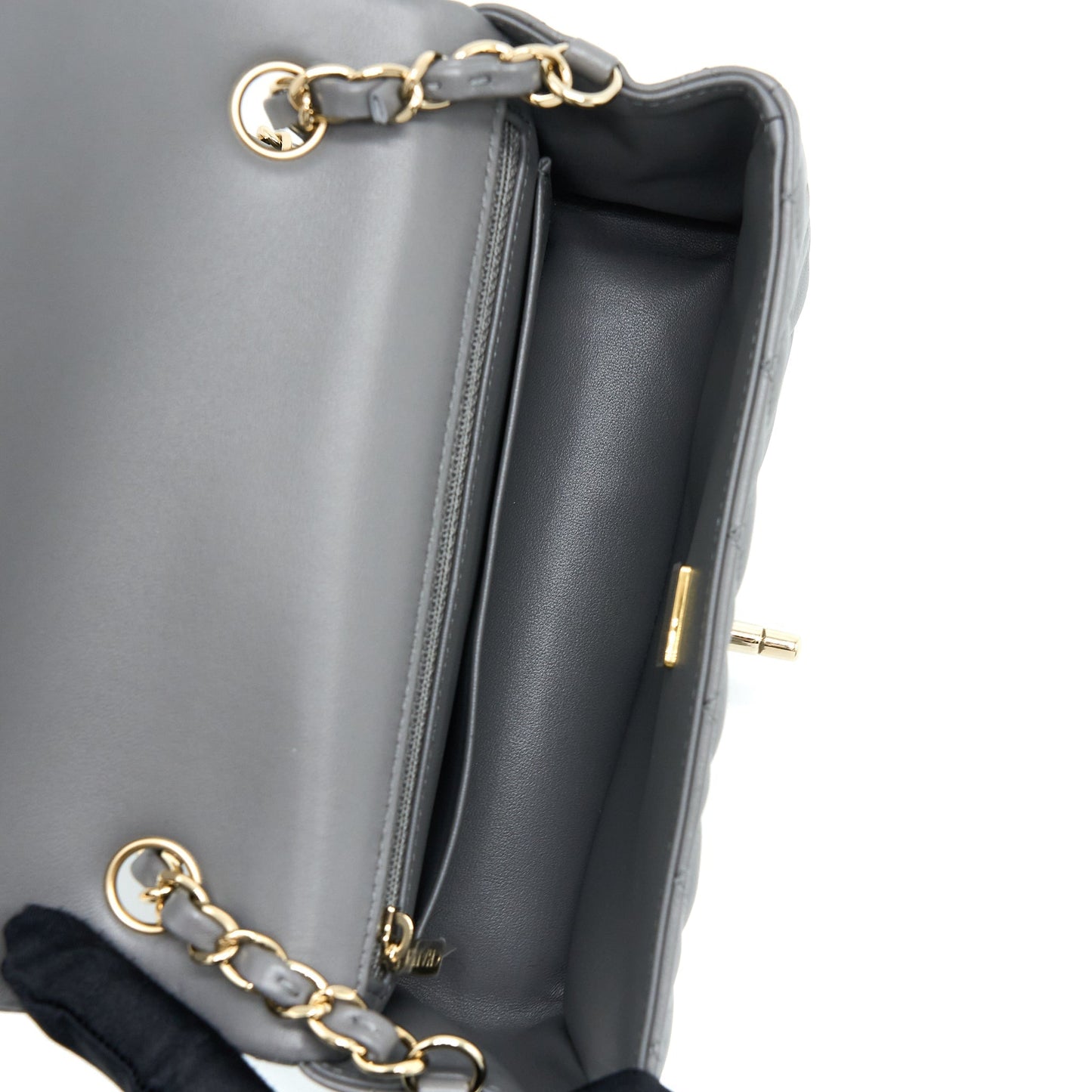 Chanel 22A Mini Rectangular Lambskin Grey L(Microchip)