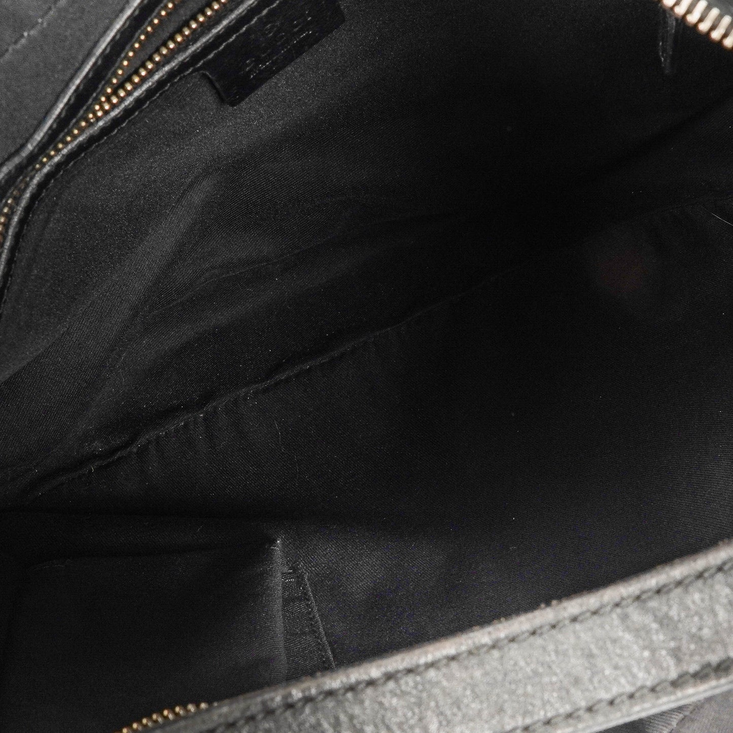 Gucci Charmy Black Leather Hobo Bag