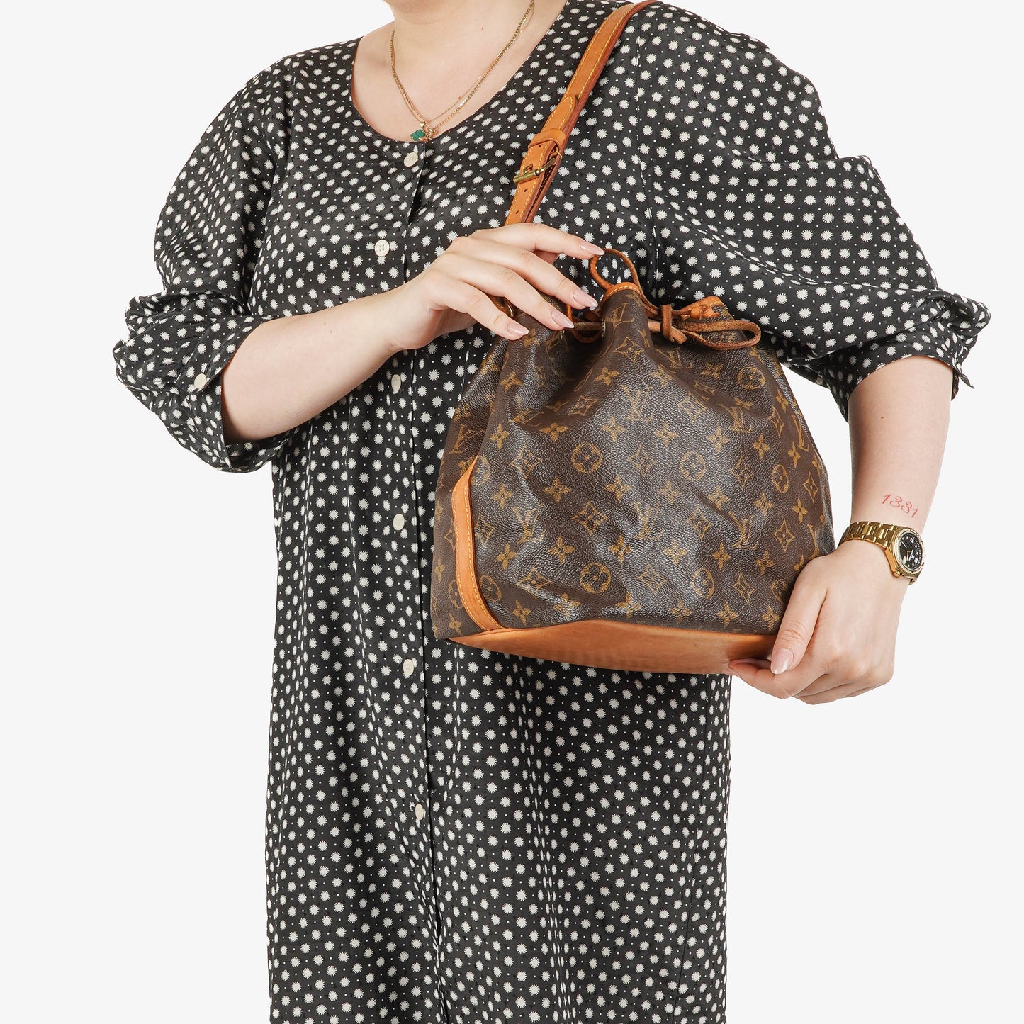 Louis Vuitton Petit Noe Monogram Canvas Shoulder Bag