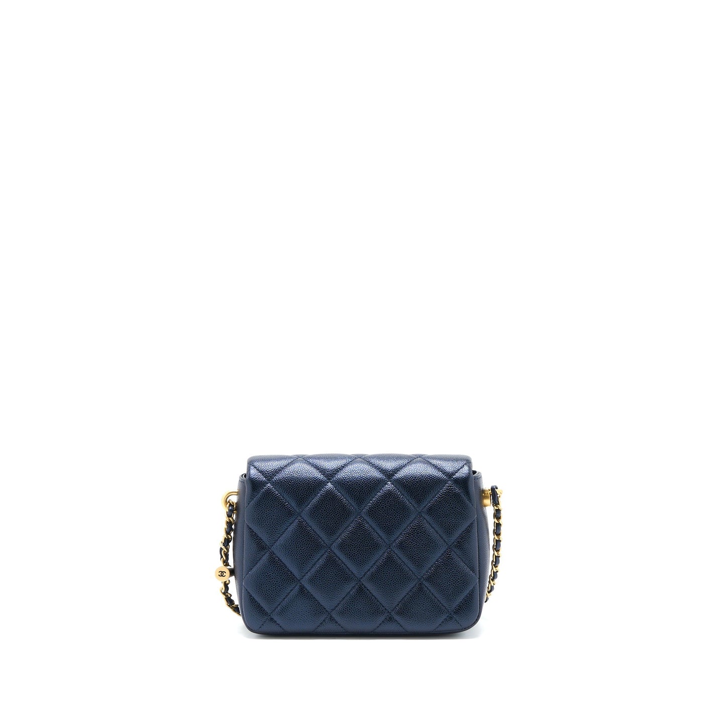 Chanel 21K My Perfect Mini Flap Bag Caviar Black Brushed  (Microchip)