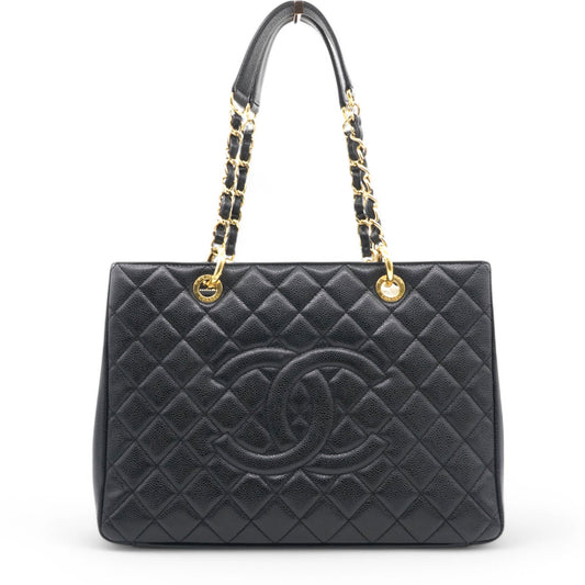 Chanel Caviar Quilted Grand Shopping Tote GST Black