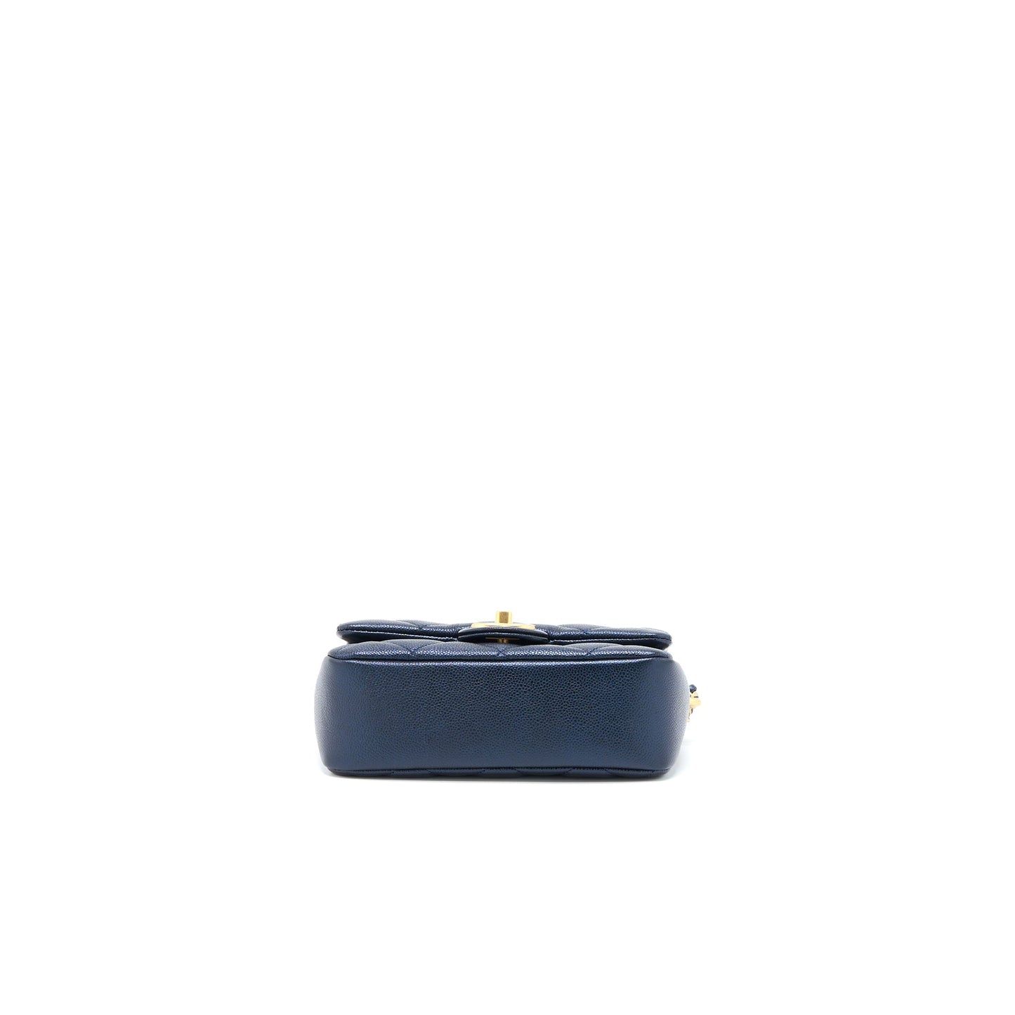 Chanel 21K My Perfect Mini Flap Bag Caviar Black Brushed  (Microchip)