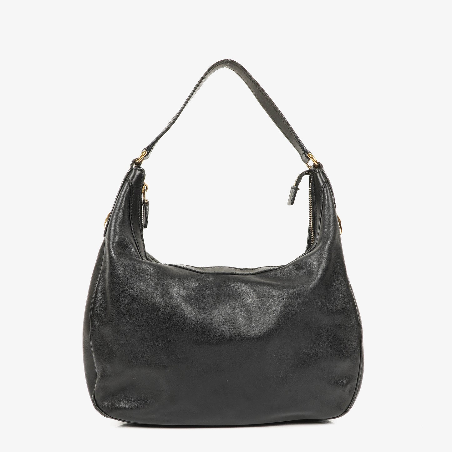 Gucci Charmy Black Leather Hobo Bag