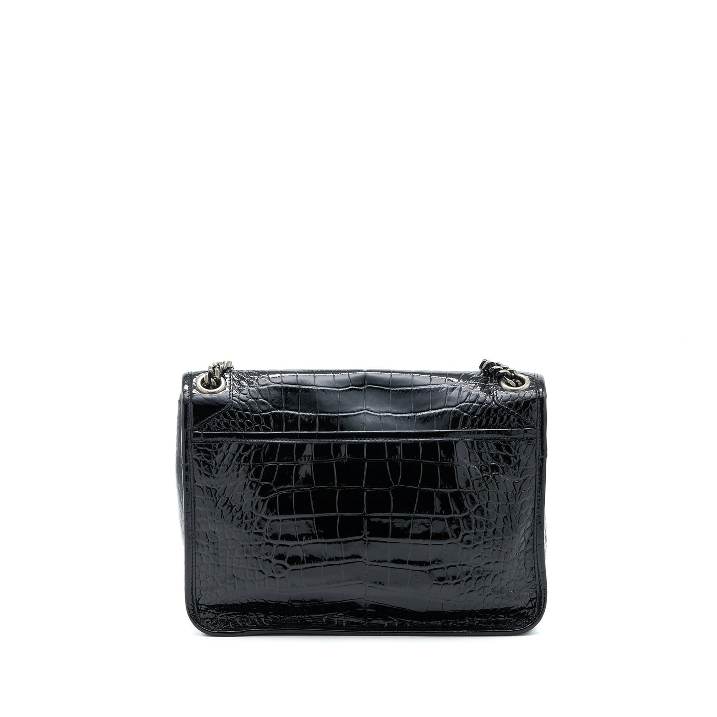 Saint Laurent Medium Niki Chain Purse Patent Black