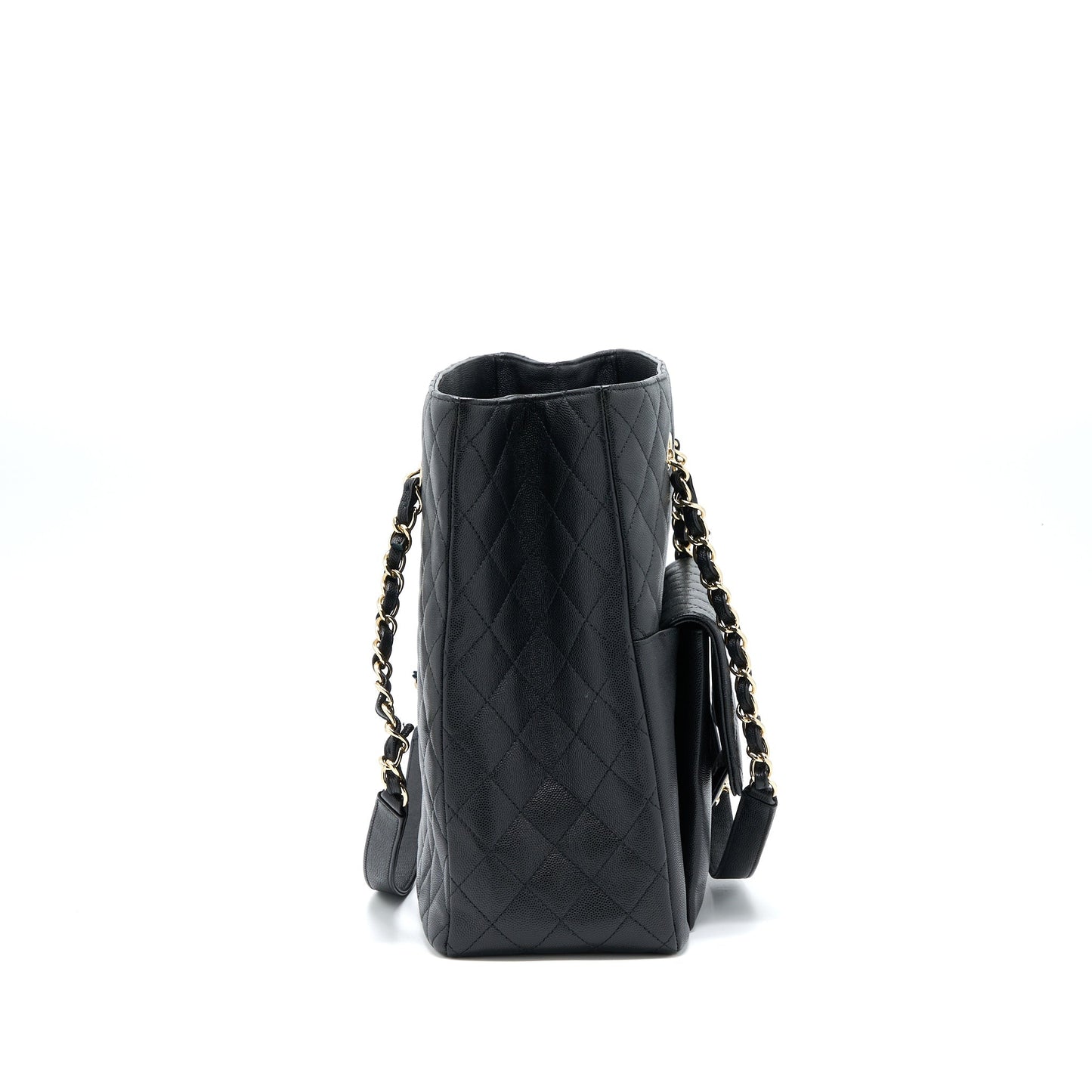 Chanel 19C Large Shopping Tote Bag Caviar Black L