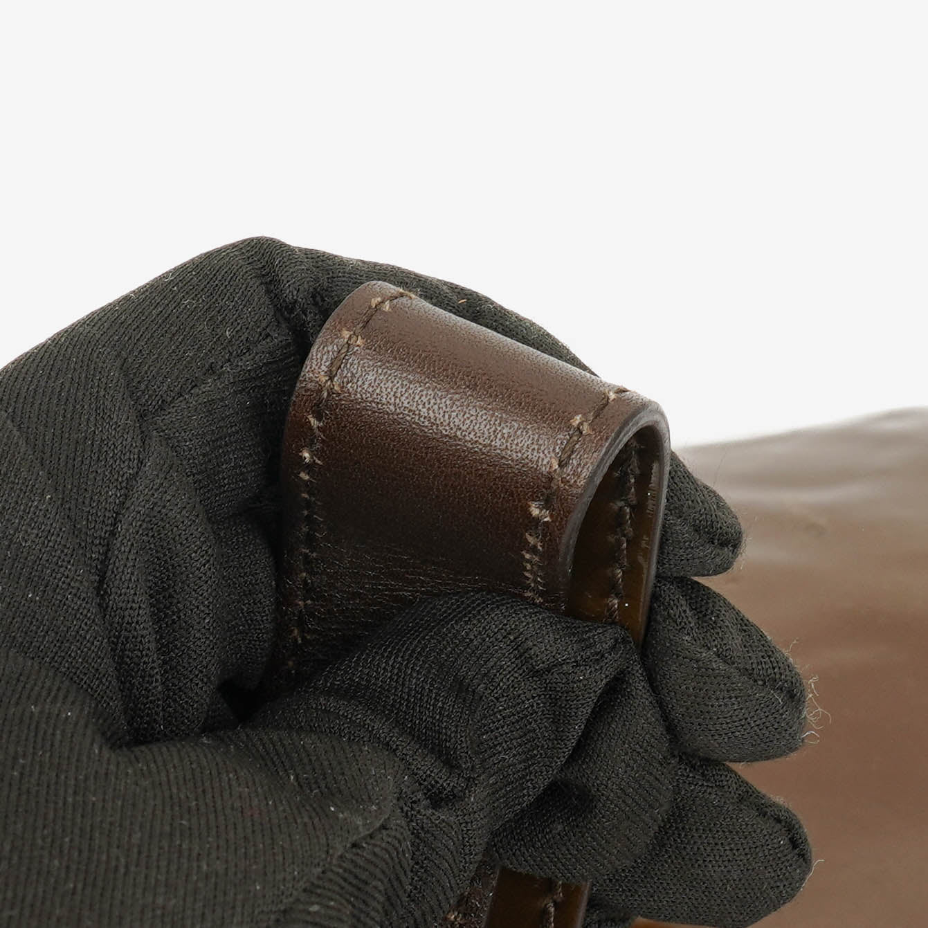 Gucci Brown Patent Leather Indy Top Handle Bag