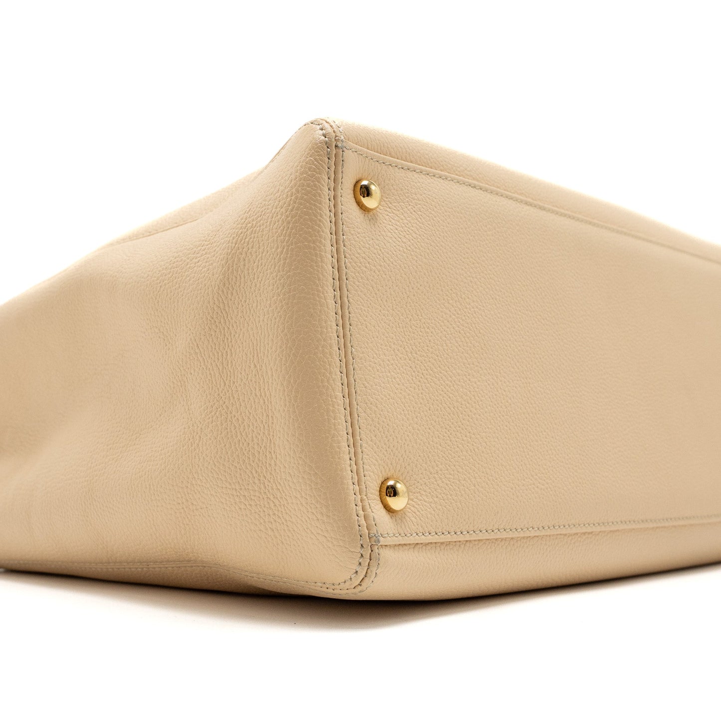 Chanel Cerf Tote Bag Grained Calfskin Beige
