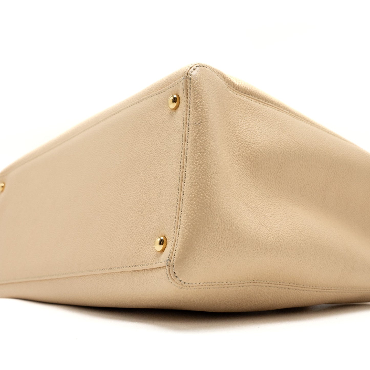 Chanel Cerf Tote Bag Grained Calfskin Beige