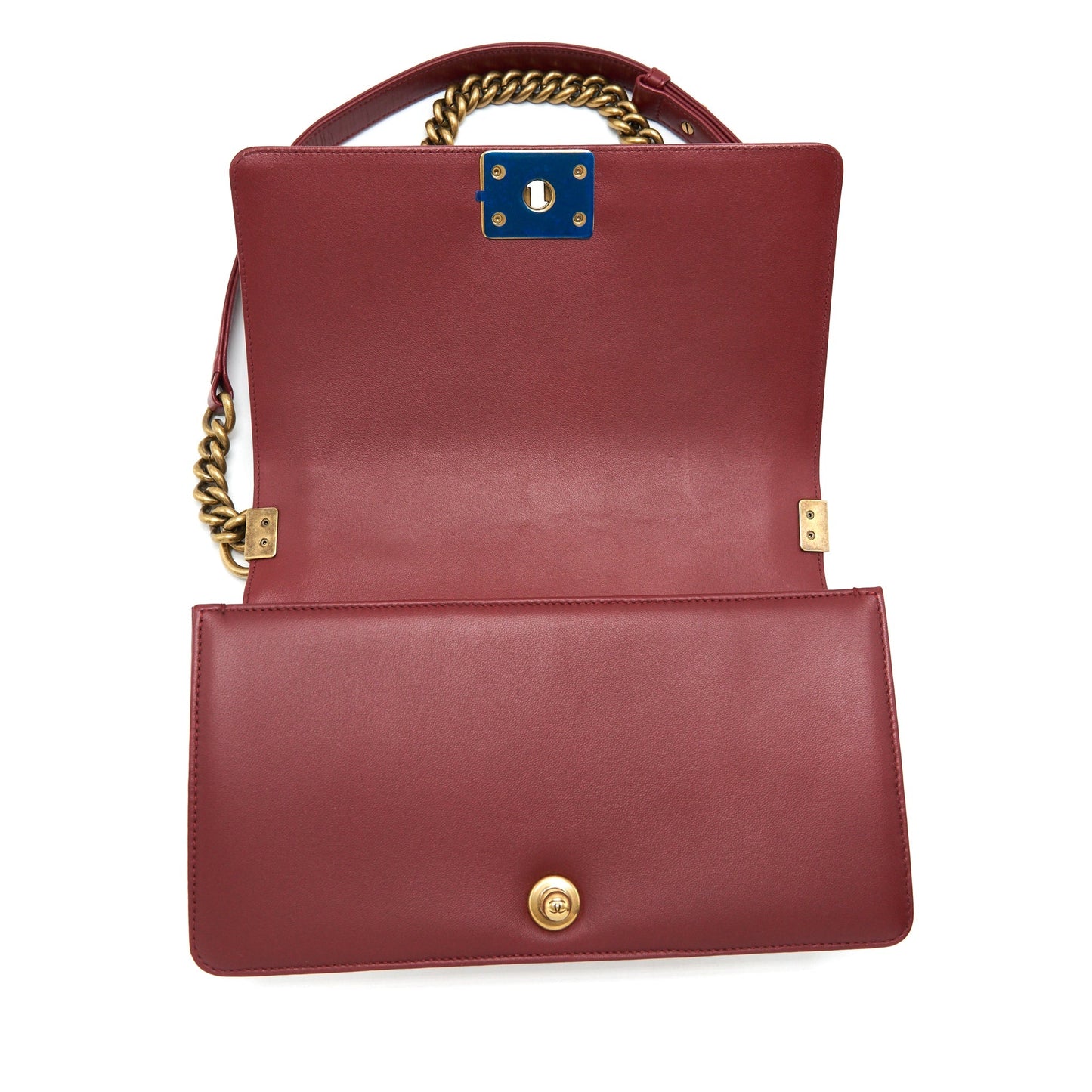 Chanel Medium Boy Bag Lambskin burgundy